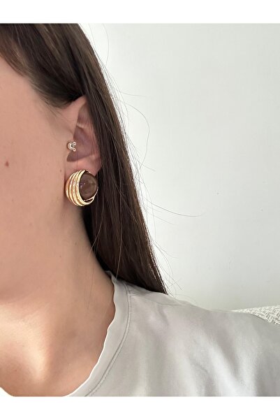 Charmist أقراط قهوة جوليا الفولاذية