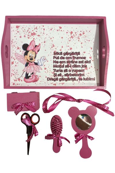 OBSIDION Tavita mot / turta colorata cu print - grape Minnie pixie 1