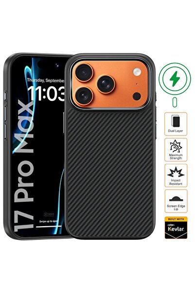 Gekko Mobile Θήκη από αραμίδιο για iPhone 17 Pro Max, με MagSafe, κατασκευασμ...