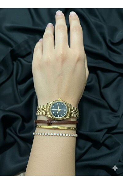 ELVİORA STORE Çelik Kordon Çelik Kasa Kadın Kol Saati