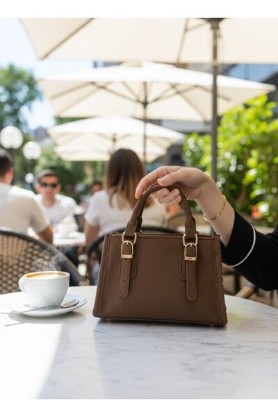 NUBI Kadın Mini Süet El & Omuz Çantası | Günlük Kullanım |