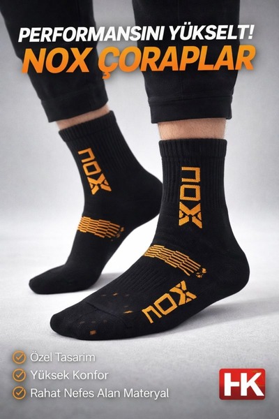HK 6 Lı Nox Erkek Spor Çorap