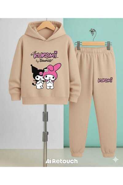 Nice Clothes Children's Tracksuit Set Hooded Unisex (2 Piece Kuromi by Saw)