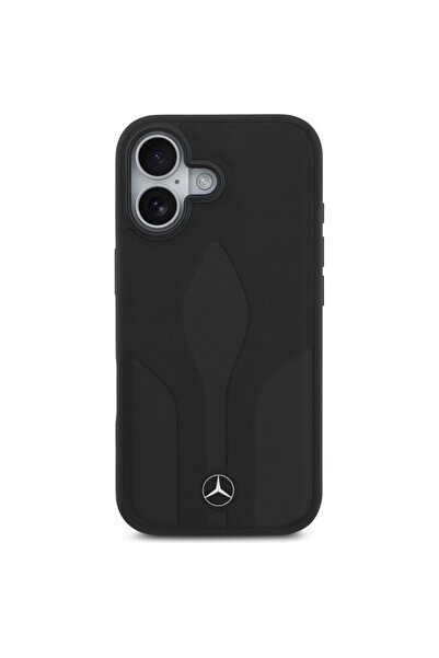 Mercedes Benz Husă Mercedes MagSafe din piele pentru iPhone 17 - Neagră