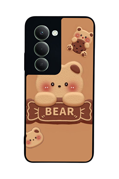 Aksel Kılıf متوافق مع هاتف Xiaomi Redmi 15 5G مطبوع، أسود غير لامع، سيليكون ن...