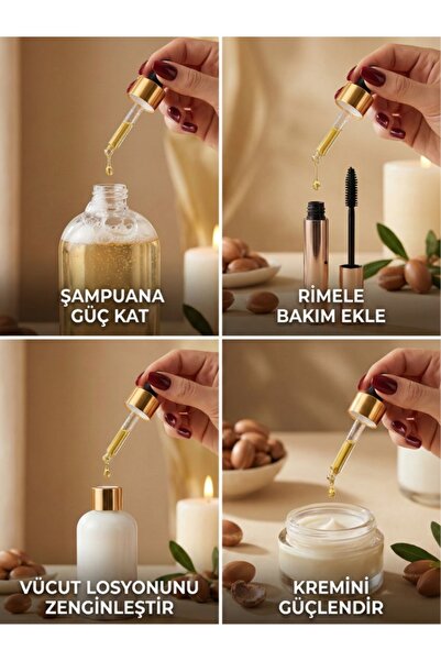 COZLEY Saf Argan Serumu 10 ml – Saç, Kaş, Kirpik ve Tırnak Güçlendirici Katkısız Yağ Premium Bakım İksiri