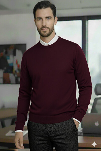 Millionaire Men's Burgundy Cycling Turtleneck Regular Cut Regular Fit Cotton ...