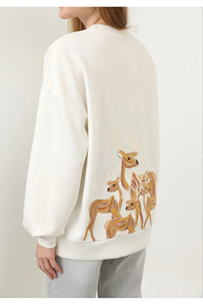 Soul Geyik Nakışlı sweatshirt