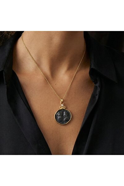 makeitbylove Sultan Antik Yunan Sikke Kolye Ucu - Bilgelik Sembolü Geleneksel...