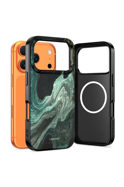 Tech-Protect Carcasă Lamano Aura Verde pentru iPhone 17 Pro