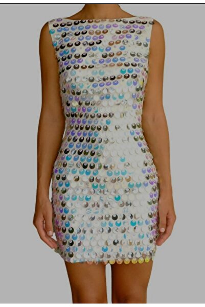 ARDSU Рокля без гръб с холографски пайети