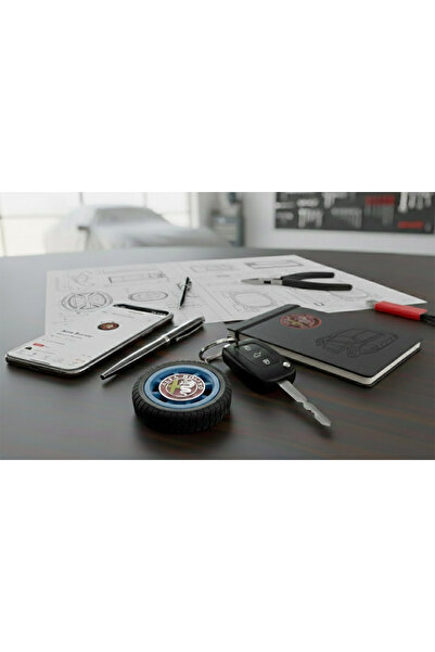 Ümraniye3d سلسلة مفاتيح بتصميم خاص تحمل شعار ألفا روميو