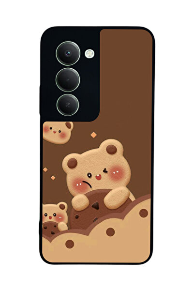 Aksel Kılıf متوافق مع هاتف Xiaomi Redmi 15 5G مطبوع، أسود غير لامع، سيليكون ن...