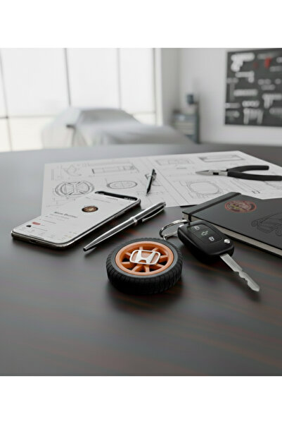 Ümraniye3d Honda Compatible Stylish Design Car Keychain