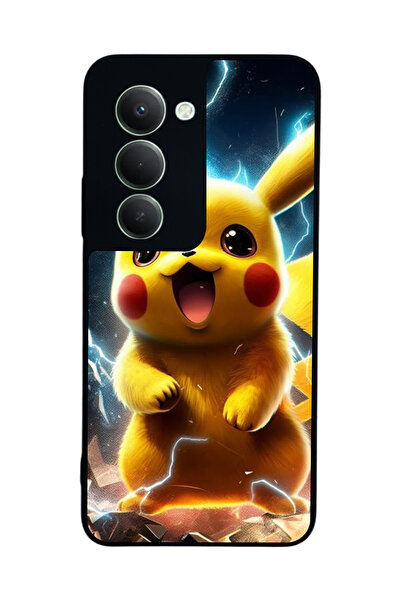 Aksel Kılıf متوافق مع هاتف Xiaomi Redmi 15 5G مطبوع، أسود غير لامع، سيليكون ن...