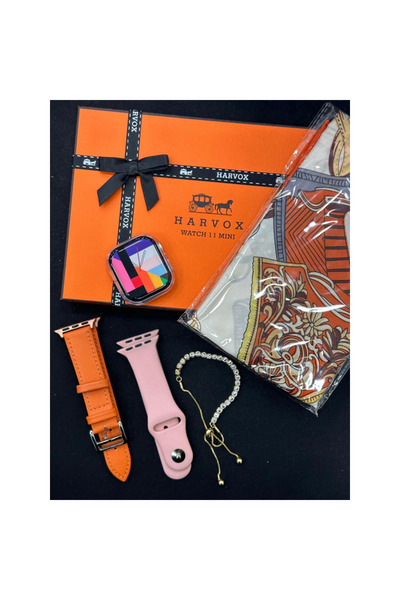 GoMarkt Kadın Akıllı Saat Watch 11 Miniset | Fular+Kordonlar+Saat Kasa Koruyu...