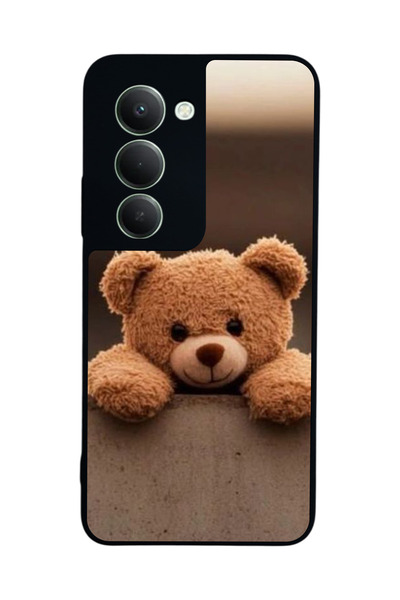 Aksel Kılıf متوافق مع هاتف Xiaomi Redmi 15 5G مطبوع، أسود غير لامع، سيليكون ن...