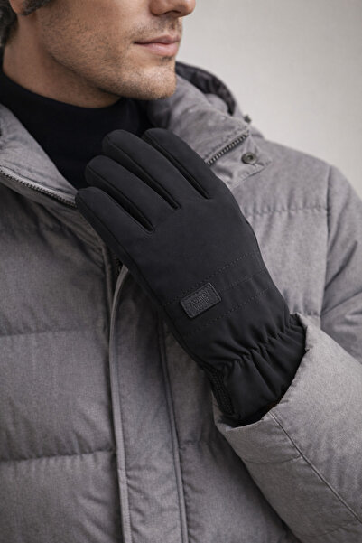 Şirin Giyim Aksesuar Erkek Eldiven Kışlık İçi Polar Kaydırmaz - Telefon Dokun...