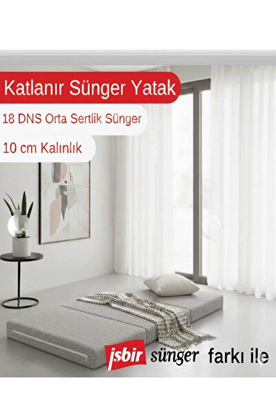 RevuBaby Katlanır Micro Cotton Sünger Yer Yatağı ve Minderi 10 cm 18 DNS Orta...