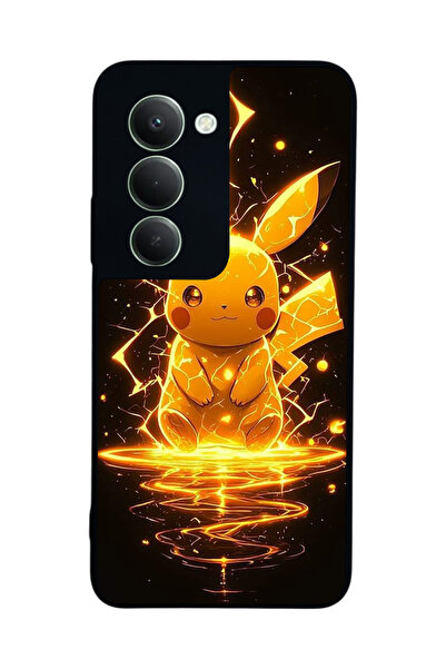 Aksel Kılıf متوافق مع هاتف Xiaomi Redmi 15 5G مطبوع، أسود غير لامع، سيليكون ن...