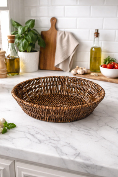 Dia Bread Basket & Washable Wicker Bread Basket