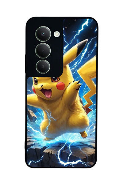 Aksel Kılıf متوافق مع هاتف Xiaomi Redmi 15 5G مطبوع، أسود غير لامع، سيليكون ن...