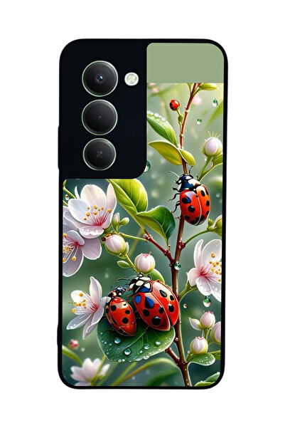 Aksel Kılıf Xiaomi Redmi 15 5g Compatible Printed , Matte Black, Soft Silicon...