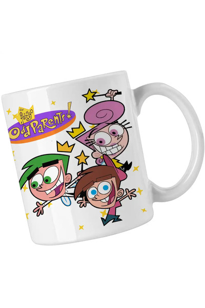 OEM Fairly Odd Parents Team Timmy Wanda Cosmo My Godfathers Mug