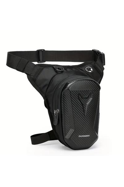 Newish Polo Black Unisex Biker Waterproof Leg Waist and Shoulder Bag with Nig...