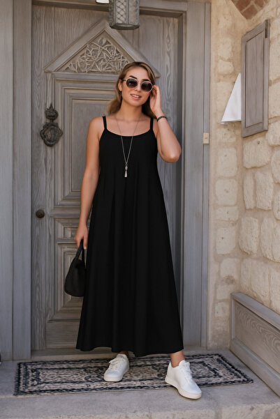 BY BASAK collection Дамска асиметрична детайлна рокля Aerobin с V-образно дек...