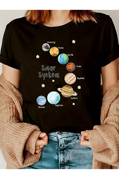 EYMORA Tricou cu imprimeu Sistemul Solar