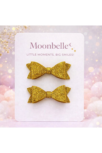 Moonbelle Golden Sparkle Gold Glitter Clip Buckle