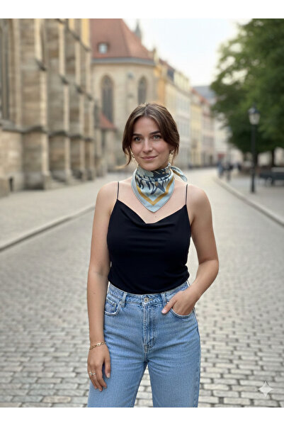 Tüko Store وشاح شيفون منقوش ملون