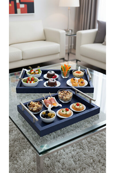 Generic A set of versatile serving trays with an elegant design
