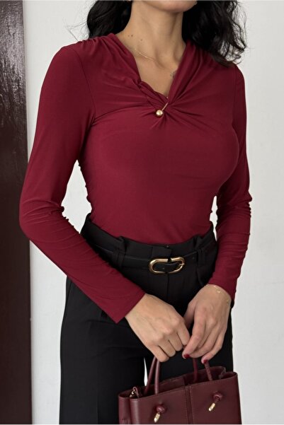 Emel Yıldız Drawstring Buckle Detailed Blouse