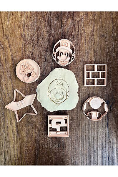 Günyan Store مجموعة قوالب كوكيز سوبر ماريو (6 قطع)