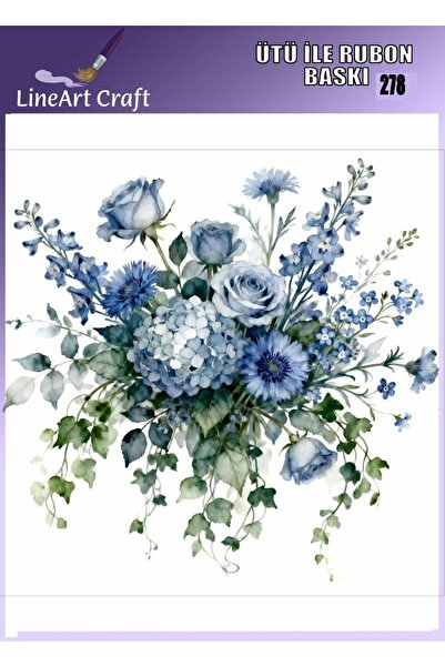 LİNEART Ütü ile Rubon Baskı Transfer No:RB278-30x30cm
