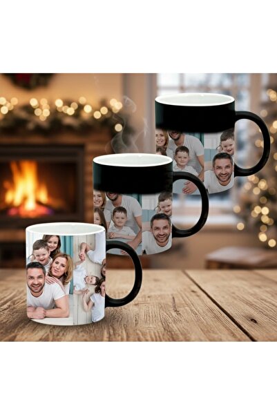 ENMA STORE Kişiye Özel PORSELEN Fotoğraflı Sihirli Kupa Bardak