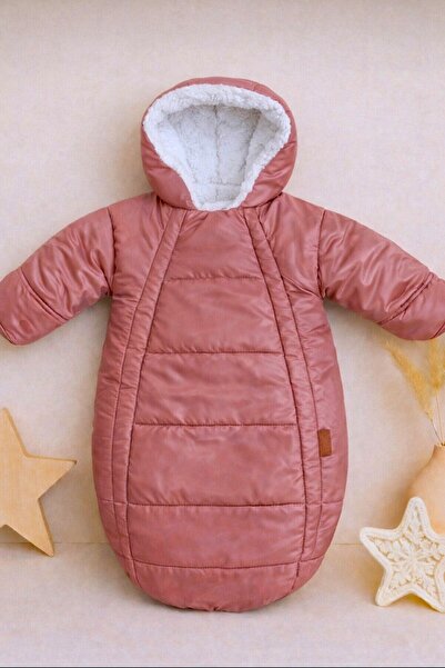 DeKuBaby İçi Welsoft Kürklü Yeni Doğan Bebek Kundak - Tulum Mont