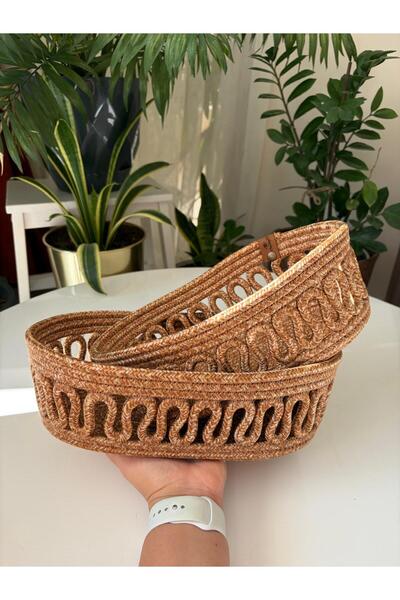 Nev Design 2-Piece Oval Basket, Decorative Basket, Wicker Basket