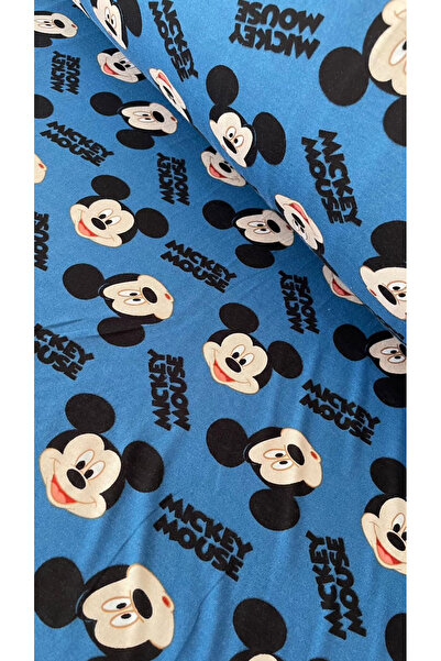 Yavuzoğulları Mickey mouse desen %100 pamuklu pijamalık kumaş 180x100