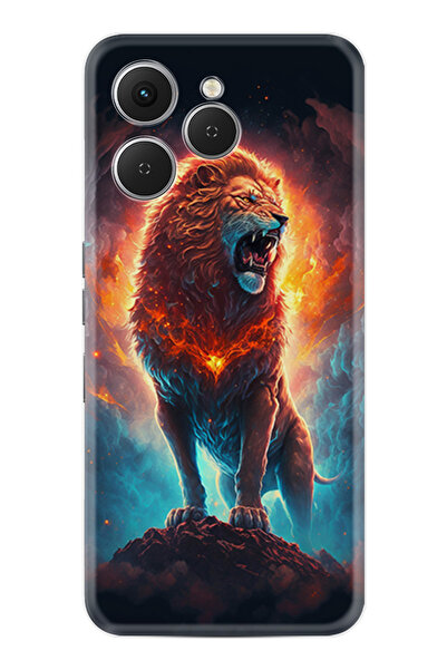 TECNO Spark 40 (Km5n) Kılıf Boutique Baskılı Resimli Arslan Pcode -062