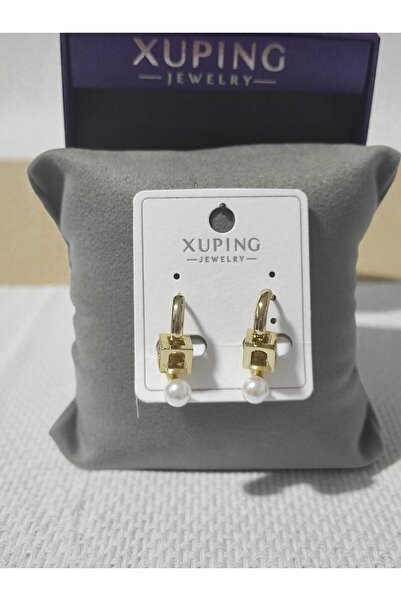 XUPING JEWELRY Stylish Design Pearl Cube Earrings