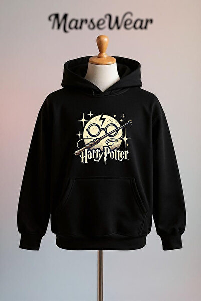 Vordevia Harry Potter Printed Cotton 3 Thread O Oversized K Hooded Sweatshirt
