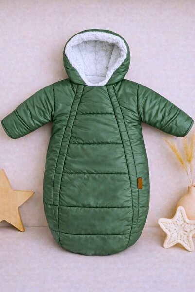 DeKuBaby İçi Welsoft Kürklü Yeni Doğan Bebek Kundak - Tulum Mont