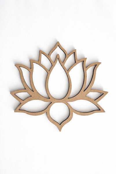 Bohem Shop Lotus Temalı Hobi, Makrome, Kasnak MDF Dekor DIY 6 mm