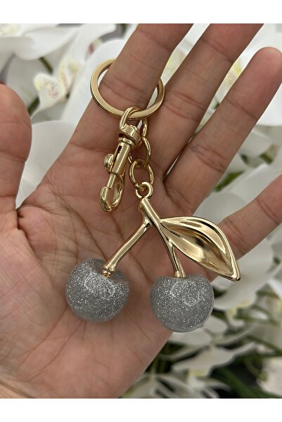 Mgs Mgsdizayn Cherry Model Keychain or Bag Charm (Gray Color)