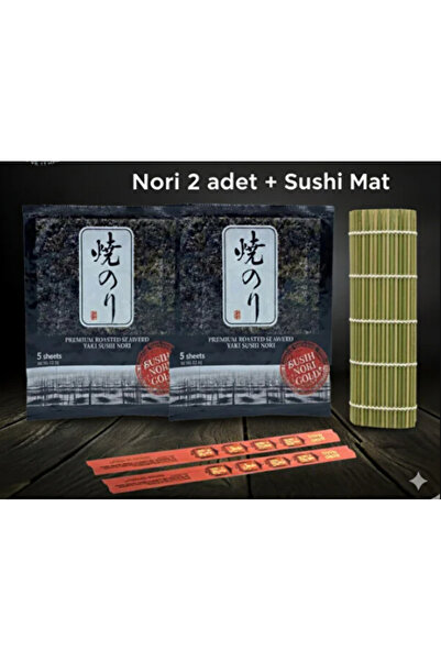 PartAntalya Sushi Matı 2 Adet 5li Nori Sushi Yosunu / Suşi Seti