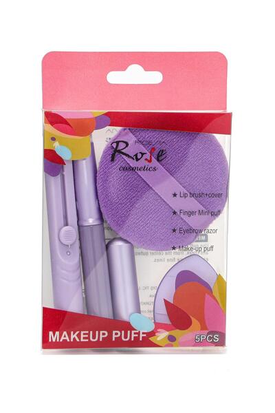 Roesia Rose 5 li Sünger ,Fırça , Ustura Seti