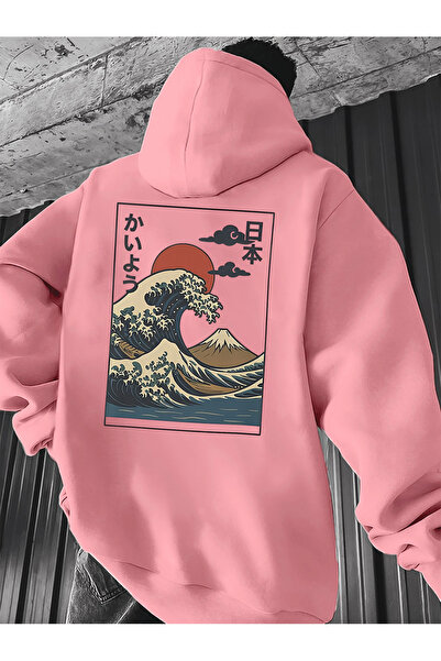 cc collection جايبون دالجا مطبوع قصة فضفاضة بغطاء رأس هوديي للجنسين